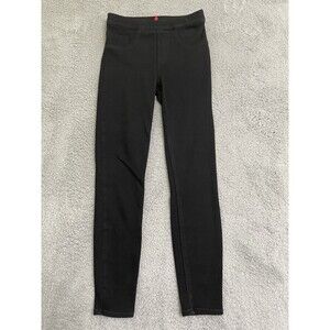 Spanx Jean-ish Ankle Leggings Women S Black Skinny Tummy Shaping Pull On 20018R